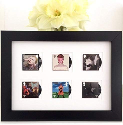 David Framed Album Cover Music Memorabilia Postage Stamps