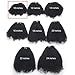 Afro Kinky Curly Clip in Human Remy Hair Extensions Brazilian Curly Clips Hair Extensions 4B 4C 8A Virgin Thick Natural Black Color Clip on For Black Women 10-22 inch (10 inch, AC #1B)