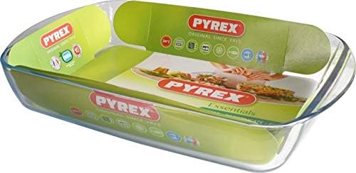 Pyrex Essentials Glass rectangular Roaster high resistance 40x27x7 cm, Transparent, 40.299999999999997x26.3x7.3 cm - Image 4
