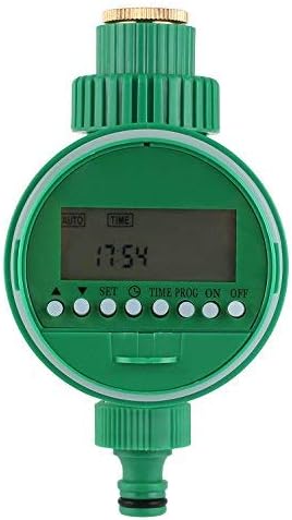 FIXKIT Electronic water timer, watering clock, timer with LCD display, digital watering controller, automatic watering for garden planting