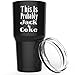 Alcee This is Probably Jack and Coke Hand Etched Stainless Steel Funny Tumbler with Lid - Large 30 oz Vacuum Insulated Travel Coffee Mugs for Men - Funny Tumblers, Black