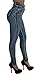 Style N201– Colombian Design, High Waist, Butt Lift, Levanta Cola, Skinny Jeans in Washed Blue Size 5