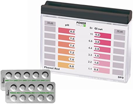 Power HAUS24 Chemistry TestKit Paddling Pool for Chlorine and pH with 20)