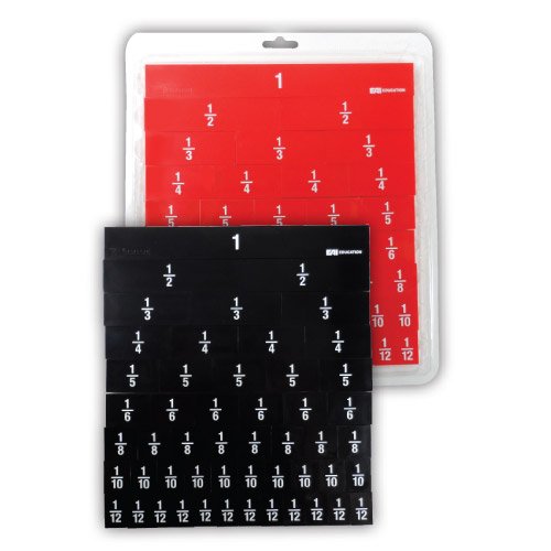 EAI Education Positive and Negative Fraction Tiles with Tray: Student Set
