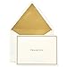 Hallmark Signature Gold Boxed Stationery Note Cards Assortment—Congratulations Cards, Blank Cards, Thank You Cards (24 Cards With Envelopes and Organizer with Dividers)
