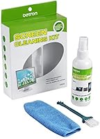 Betron Screen Cleaner 100ml Cleaning Brush and Fine Microfibre Towel for LCD, LED, TFT, HD TV s, Plasma,Laptops,...