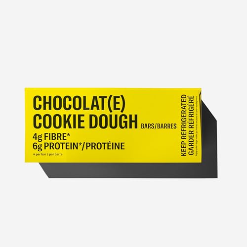 Mid-Day Squares Cookie Dough Protein Chocolate Bars, 33g each, 3 Packs (36 Squares) | Made with Real Chocolate, 6g Plant Protein, 4g Fiber, Gluten Free, Plant-Based
