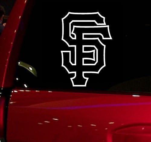 WALL BANNERS LLC Car - Sticker - Decal - Giants - Baseball - for car, truck, window, glass, suv, laptop, skateboard, computer, folder, etc. (Giants)