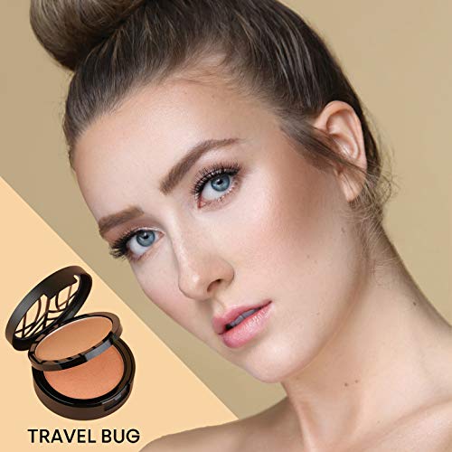 The Lip Bar | Fresh Glow 2-Layer compact | 2-in-1 bronzer and blush duo | Vegan Makeup | Travel Bug - Thumbnail 3