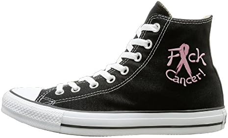 Kzsc55 Fck Cancer High-tops Canvas Shoes For Unisex 42