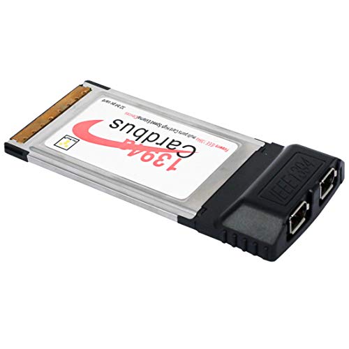 JMT 2 Port 6 Pin 1394A IEEE 1394 CardBus Card 54mm Laptop FireWire Card for PCMCIA Digital Camera DV Camcorders Hard Disks Removable Drives Laptop PC - Thumbnail 2