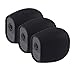 EEEKit Adjustable Outdoor Indoor Metal Wall/Ceiling Mount+ Protective Silicone Skins Cover Case for Arlo Pro/Arlo Pro 2 Home Camera (3-Set Black)