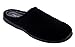 J. Fiallo Mens New Terry, Plush and Relaxing Slip-on Clog Slippers in 3 Cool Two Tone Colors (Large / 10-11, Black/Grey)