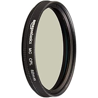 AmazonBasics Circular Polarizer Camera Lens Filter – 52 mm