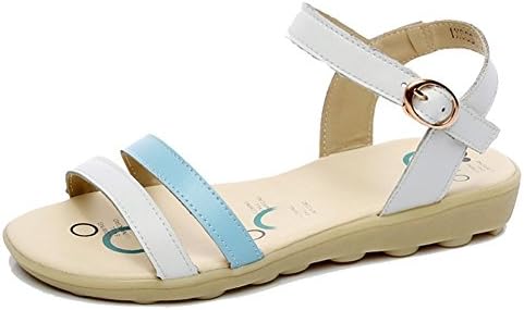Stifai Flat Sandles Fashion Skidproof Outdoor Women Ankle Strap Sandals Blue 10 D(M) US