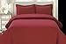 HC Collection Duvet Cover - Burgundy King Size Duvet Cover - 3 Piece Soft Breathable Microfiber Duvet Cover Set with Zipper Closure & 2 Pillow Shams