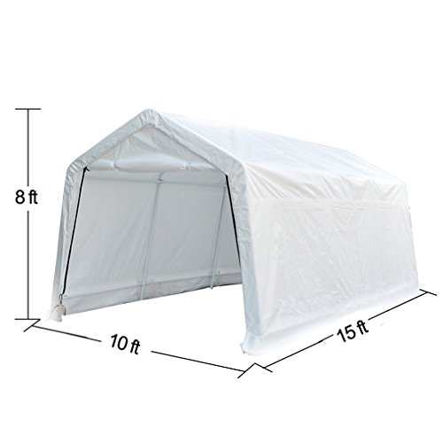 Deari 10 X 15 Feet Heavy Duty Carport Outdoor Portable Car Canopy