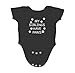 Funnwear My Sibling have Paws, funny cute, one-piece infant baby bodysuit (Newborn, Black)