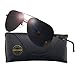 Bprow Mens Womens Polarized Aviator Sunglasses Half Frame UV400 Sun Glasses