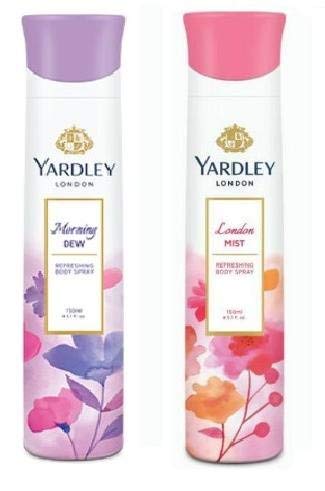 Yardley London Deodorant For Women Morning Dew and Mist Combo Pack 2 (150 ml)