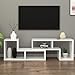 DEVAISE Versatile TV Stand, Entertainment Center Console, Bookshelf for Living Rooms, White