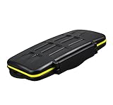 JJC MC-SDMSD24 Water-Resistant Holder Storage Memory Card Case for 12 SD cards + 12  Micro SD Cards