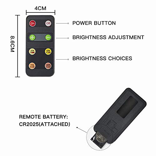 SUNTHIN Max 150W Power Patio Lights Dimmer Remote, 100Ft Wireless Control Distance Dimming Kit for Outdoor Light String, Smart Plug-in Dimmer Switch of LED String Lights, 4 Brightness Dimming