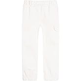 LittleSpring Boys Pull-On Cargo Pants Elastic Waist with Hoop