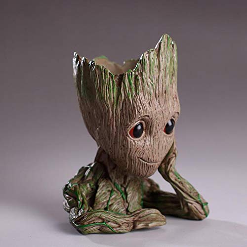 Meka-supplies - Baby Groot Flowerpot Flower Pot Planter Action Figures Guardians of The Galaxy Toy Tree Man Cute Model Toy Pen Pot