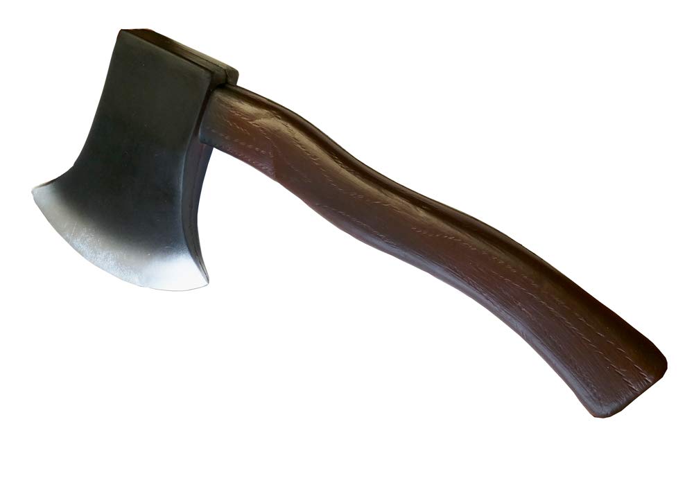Photo 1 of 12" High Density Foam Hand Axe Viking Barbarian Theater Prop Brown