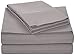 Amazon Basics Lightweight Super Soft Easy-Care Microfiber 4-Piece Bed Sheet Set with 14-Inch Deep Pockets, California King, Dark Gray, Solid