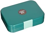 Smartbentobox Leakproof Bento Lunch Box with 4 Storage Compartments, Retro Green