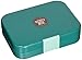 Smartbentobox Leakproof Bento Lunch Box with 4 Storage Compartments, Retro Green
