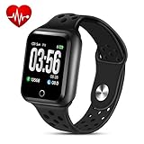 ZGPAX Fitness Tracker Smart Watch,Activity Tracker Waterproof Pedometer Wrist Watch with Step Counter Calorie Counter Heart Rate Monitor Sleep Monitor for Women Men Kids