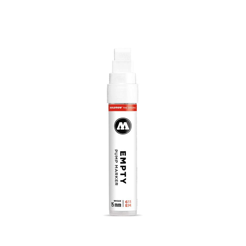Molotow One4All 611EM Chisel Tip Empty Marker 15mm Nib
