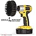 Industrial Cleaning Supplies: 5-Inch Flat Black Ultra Stiff Bristles Spin Brush - Electric Spin Scrubber BBQ Grill Brush for Deep Cleaning - Rust Removal - Power Cleaning Brush - Garage Floor Scrubber