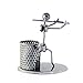 Metal Iron Pen Container Holder Pencil Cup Iron Art Music Figure~Home Office Desk Decor Gift Perfect Father's Day Gift(C73 Flute)