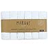 6pcs 100% Bamboo Baby Washcloths - NO DYES Super Soft & Absorbent Bath Towels 10