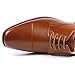 Magestik Men's Cognac Brown Lace Up Cap Toe Oxford Dress Shoes