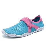 GLOBTOUCH Boy and Girls Athletic Water Shoes Quick-Dry Slip on Aqua Sock for Beach Pool Swim Surf Walking(Toddler/Little Kid/Big Kid)