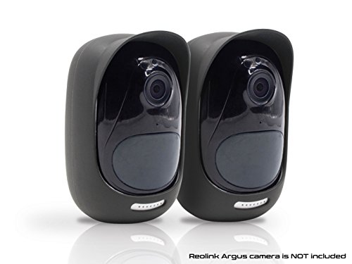 Silicone Skins for Argus Camera (2 pcs Grey) 2MP Wireless Wire-Free Outdoor Indoor Protective Case | Perfect Fitting Waterproof Weatherproof Cover for Surveillence Camera Easy Installation by Sully