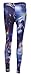 UGET Women's Printed Leggings Tights Pants Star Wars One Size Blue