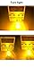 AMAZENAR 2-Pack 1156 BA15S P21W 1141 1003 1073 1095 Extremely Bright Amber/Yellow LED Light Non-Polarity 10-30V-DC 5050 18 SMD Replacement Bulb For Turn Signal Light Lamps