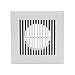 4 Inch Suqare Louvered Vent Covers, HG Power 4