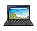 RCA Viking Pro 10 Inch Tablet with Folio Keyboard Fast Quad Core Multi-Touch Display Android 8.1 (Go Edition), Charcoalthumb 1