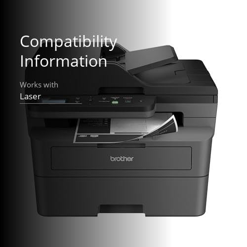 Brother DCP-L2640DW Wireless Compact Monochrome Multi-Function Laser Printer with Copy and Scan, Duplex, Mobile, Black & White | Includes Refresh Subscription Trial(1), Works with Alexa