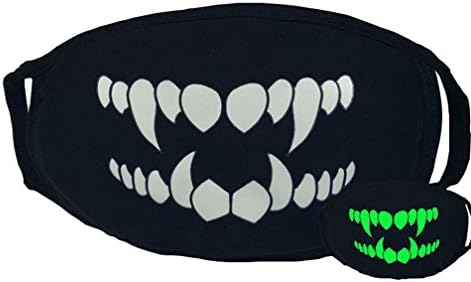 Yinpinxinmao Cosplay Party Anti Dust Cotton Mouth Mask Vampire Teeth Bear Luminous Mask Mouth-muffle (Fangs)