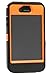 Huaxia Datacom Heavy Duty Defender Hybrid Hard Case with Holster and Belt Clip for iPhone 4/4S - Camouflage on Orange
