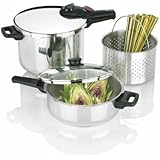 Fagor 2-by-1 Splendid 5-Piece Pressure Cooker Set