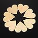 Outus 160 Pieces Christmas Blank Wood Heart Embellishments Wood Heart Slices for Wedding, Valentine, DIY, Arts, Crafts, Card Making